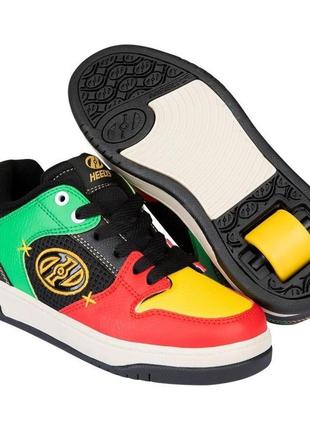 Роликові кросівки heelys cosmical he101313 red black green yellow (39)