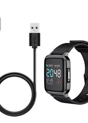 Кабель зарядки charging cable для haylou ls01 / ls02, kieslect smart calling watch ks 60 см. - black