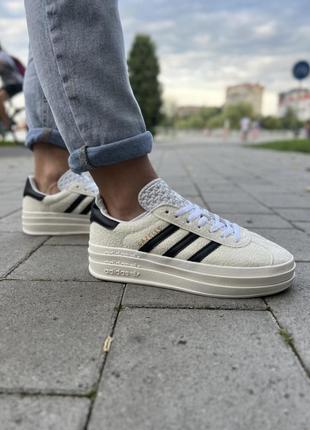 Adidas gazelle cream platform 38