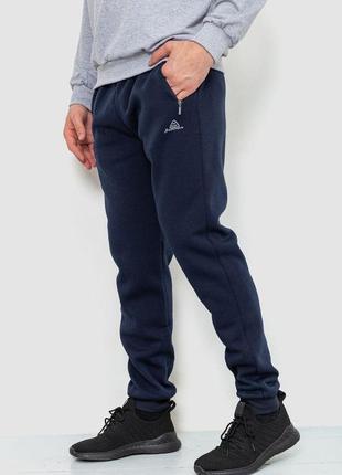 Спорт штани мужские на флисе, цвет темно-синий, 244r47403 фото