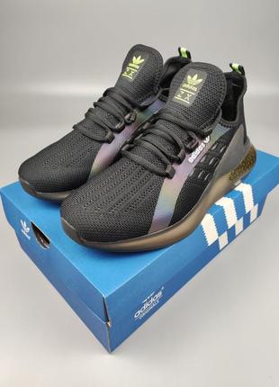 Мужские кроссовки adidas zx 5k boost neon black 41-46