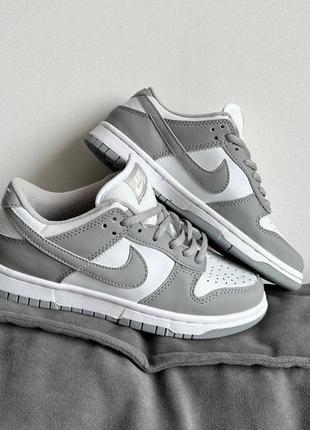 Кросівки жіночі сірі nike dunk low light grey