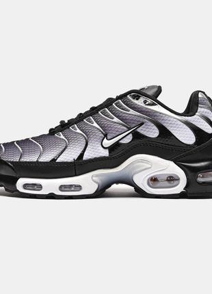 Кроссовки nike air max plus black silver white