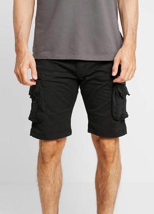 Оригінальні карго шорти alpha industries cargo shorts black