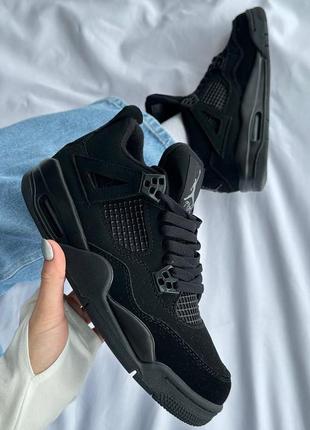 Кроссовки jordan 4 retro black cat 41