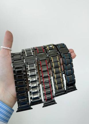 Керамический ремешок для apple watch 38 40 41 42 44 45 49