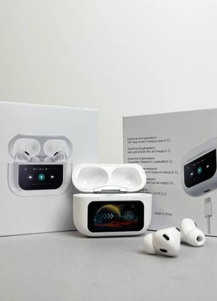 Бездротові навушники airpods pro 2 з дисплеєм (білий)