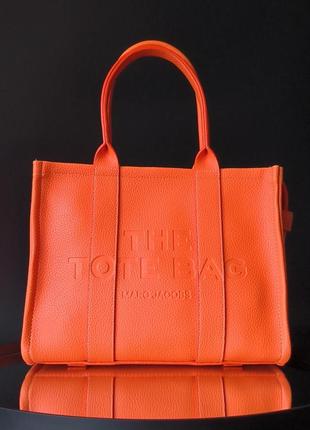 Marc jacobs medium tote bag orange  fl15006