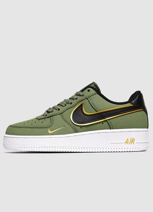 Кросівки air force 1 low '07 double swoosh olive 43