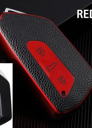 Чехол на авто smart ключ для volkswagen vw id.4 id.6 id 4 6 red
