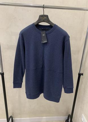 Свитшот m&amp;s синий свитер джемпер