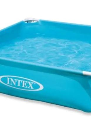 Intex басейн каркасний 57173 розміром 122х122х30 см, об'єм: 337л, вага: 4,9 кг, для дітей від 3 років