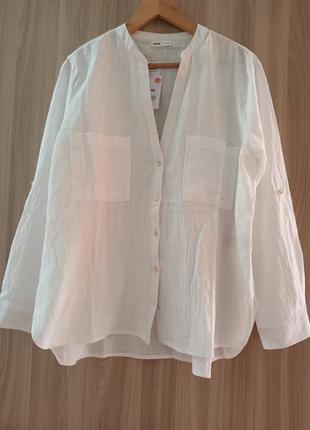 Нова жіноча сорочка білого кольору 100% котон.