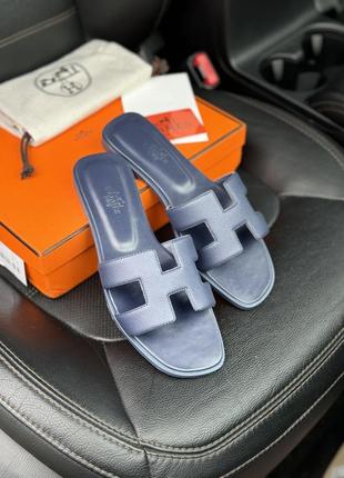 Шлепки шлепанцы в стиле hermes