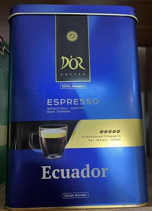 Кофе в зернах kaffèe d'or espresso ecuador 1 кг