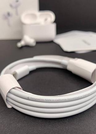 Навушники air pods pro 2 з шумопоглинанням білі
новинка4 фото