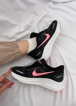 Кроссовки nike zoom x black white pink