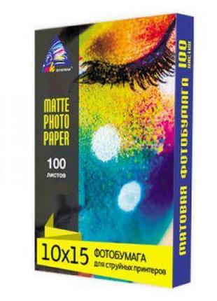 Фотопапір inksystem matte photo paper 230g, 10x15, 100 листов (артикул 6617)