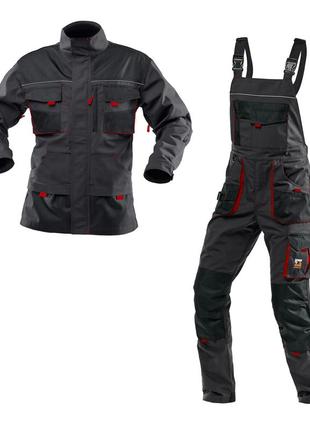 Костюм рабочий защитный steeluz red (куртка+полукомбинезон) рост 182 см