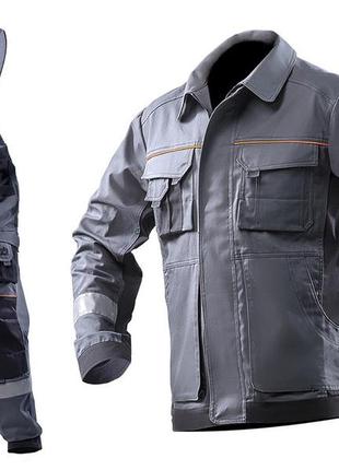 Костюм робочий захистний aurum grey (куртка+напівкомбінезон) зріст 188 см