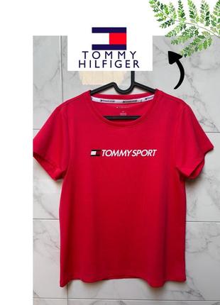 Красива брендова яскрава спортивна футболка tommy hilfiger