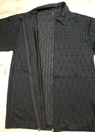 Распродажа!!!   рубашка мужская на молнии черная турция 48р