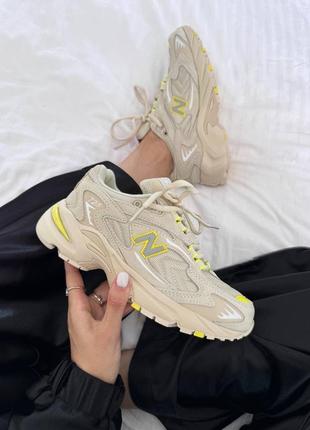 Кроссовки new balance 725 «&nbsp;beige / yellow&nbsp;» premium