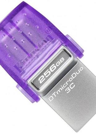 Flash drive kingston dt duo 3c 256gb 200mb/s dual usb-a + usb-c