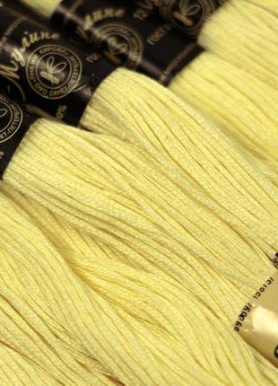 Мулине пнк ,нитки для вышивки,цвет: 0202 (желтый)