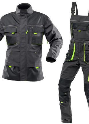 Костюм рабочий защитный steeluz lime (куртка+полукомбинезон) рост 176 см