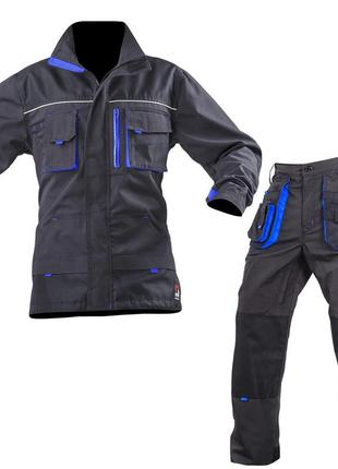 Костюм робочий захисний steeluz blue (куртка + штани) зріст 188 см