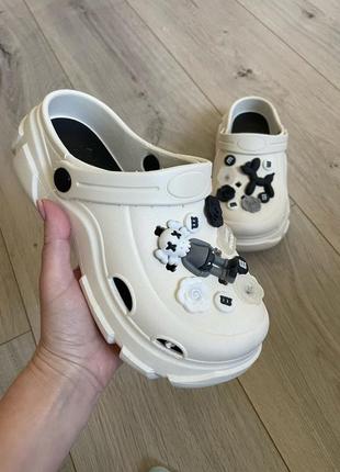 Тапочки тапочки сабо кроксы на платформе р. 35-413 фото