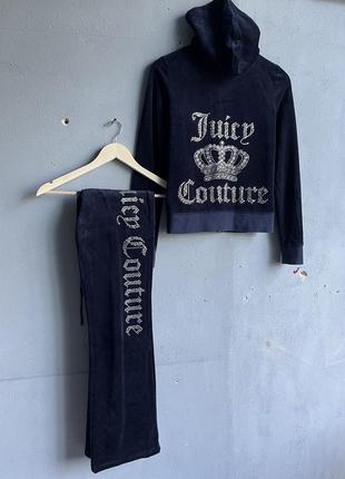 Juicy couture велюровый женский спортивный костюм