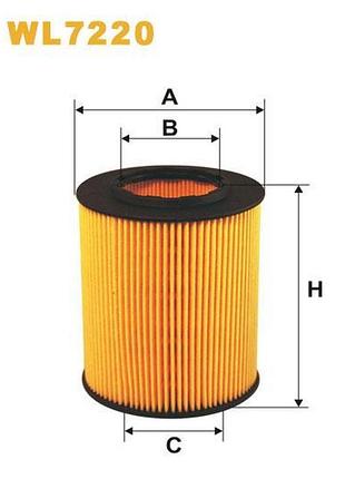 Фильтр масляный bmw serie 3 (e36), serie 3 (e46), serie 5 (e39), serie 5 (e60/e61), serie wix filters (wl7220)