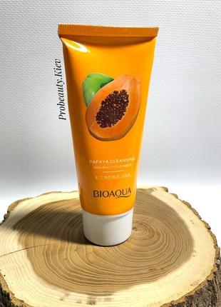 Пінка для вмивання з екстрактом папайї bioaqua papaya cleansing probeauty