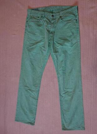 Отличные х/б джинсы - варенки цвета мяты polo by ralph llauren superior quality jeans 34/34 р.
