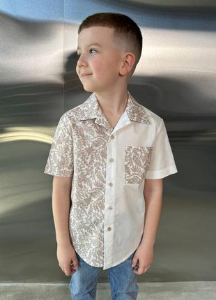 Детская и подростковая комбинированная рубашка