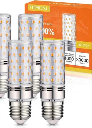 Светодиодная лампа corn cob,  e27,3000 k 1600 лм, 16 вт, комплект 4 шт