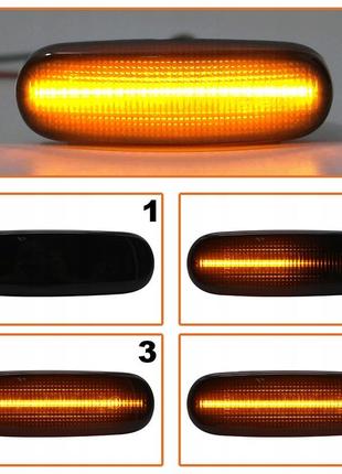 Abarth grande punto поворотники 2 led бегущие указатель повторитель поворота на крыле боковой фонарь комплект