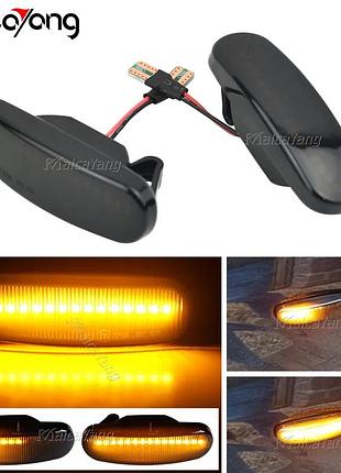 Fiat punto evo 08-12 поворотники 2 led бегущие указатель повторитель поворота на крыле боковой фонарь комплект