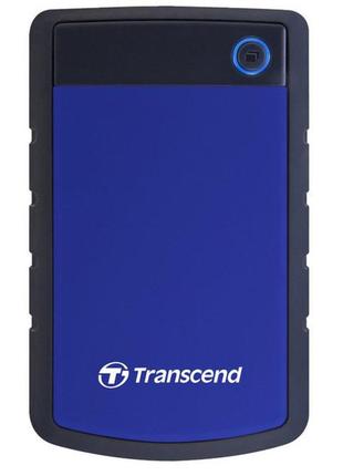 Hdd накопитель transcend storejet 25h3 1tb (ts1tsj25h3b) usb 3.0 blue