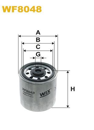 Фильтр топливный evobus;, mercedes 190, 200, 250, 290, 300, 350, c (w202/s202), e wix filters - (wf8048)