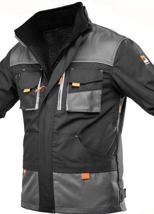 Куртка робоча зі знімною утепленою підкладкою steeluz 4s grey зріст 188 см xxxl, розмір 75