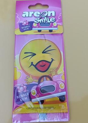 Ароматизатор areon smile картонный bubble gum (освежитель)