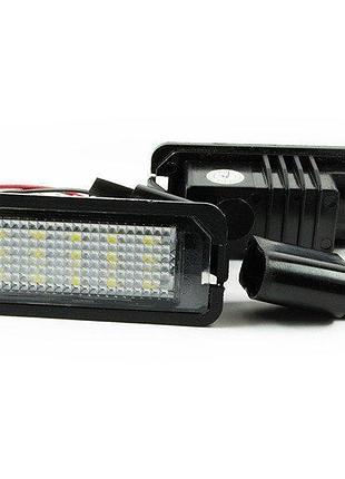 Seat altea xl (5p5 5p8) 2006 подсветка заднего номера 18 led 2w 2 шт комплект фонарь підсвітка номерного знаку