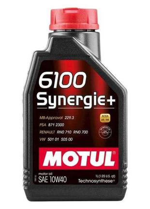 Масло моторне напівсинтетичне 6100 synergie sae 10w-40 1л тм motul