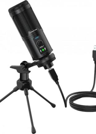 Мікрофон cabletime usb настільний з шумозаглушенням + штатив трипод (cm10b) (код товару:31989)