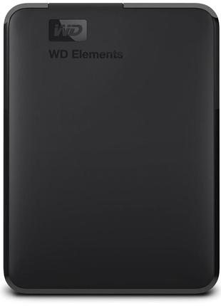 Зовнішній жорсткий диск 2.5" usb 5.0tb wd elements portable black (wdbu6y0050bbk-wesn)