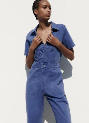 Джинсовый комбинезон zara