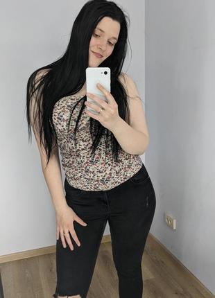 Топ с цветочным принтом